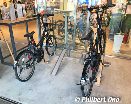 Otsu Station Tourist Information Center also rents electric bicycles.