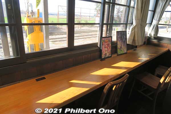 At Hino Station, inside Nanairo cafe