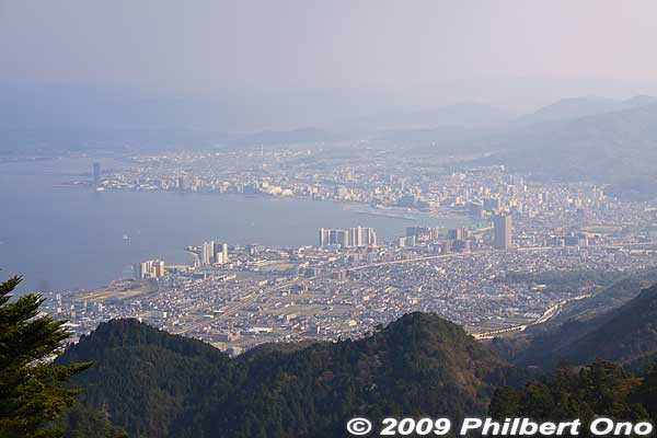 View from Enryakuji Station atop Mt. Hiei