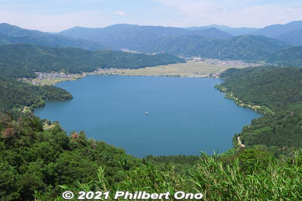 Lake Yogo as seen from Mt. Shizugatake