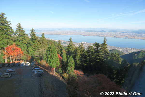 Lake Biwa view from Boko restaurant.