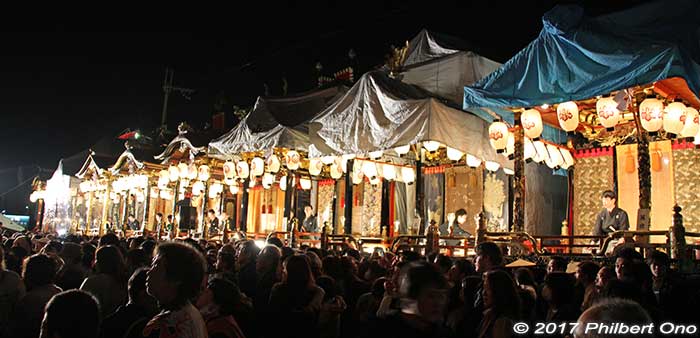 Nagahama Hikiyama Matsuri with all 13 floats.