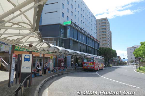 JR Moriyama Station, west side bus stops