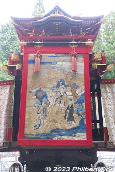 Asahiyama float rear tapestry.