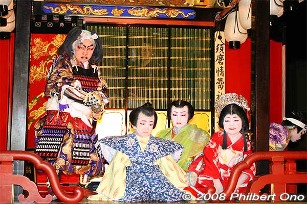 Child kabuki for Ichi-no-Tani Futaba Gunki – Suma no Ura. (松翁山:一谷嫩軍記 須磨の浦組討の場)