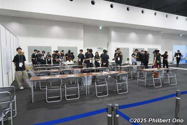 Workshop space to make paper planes